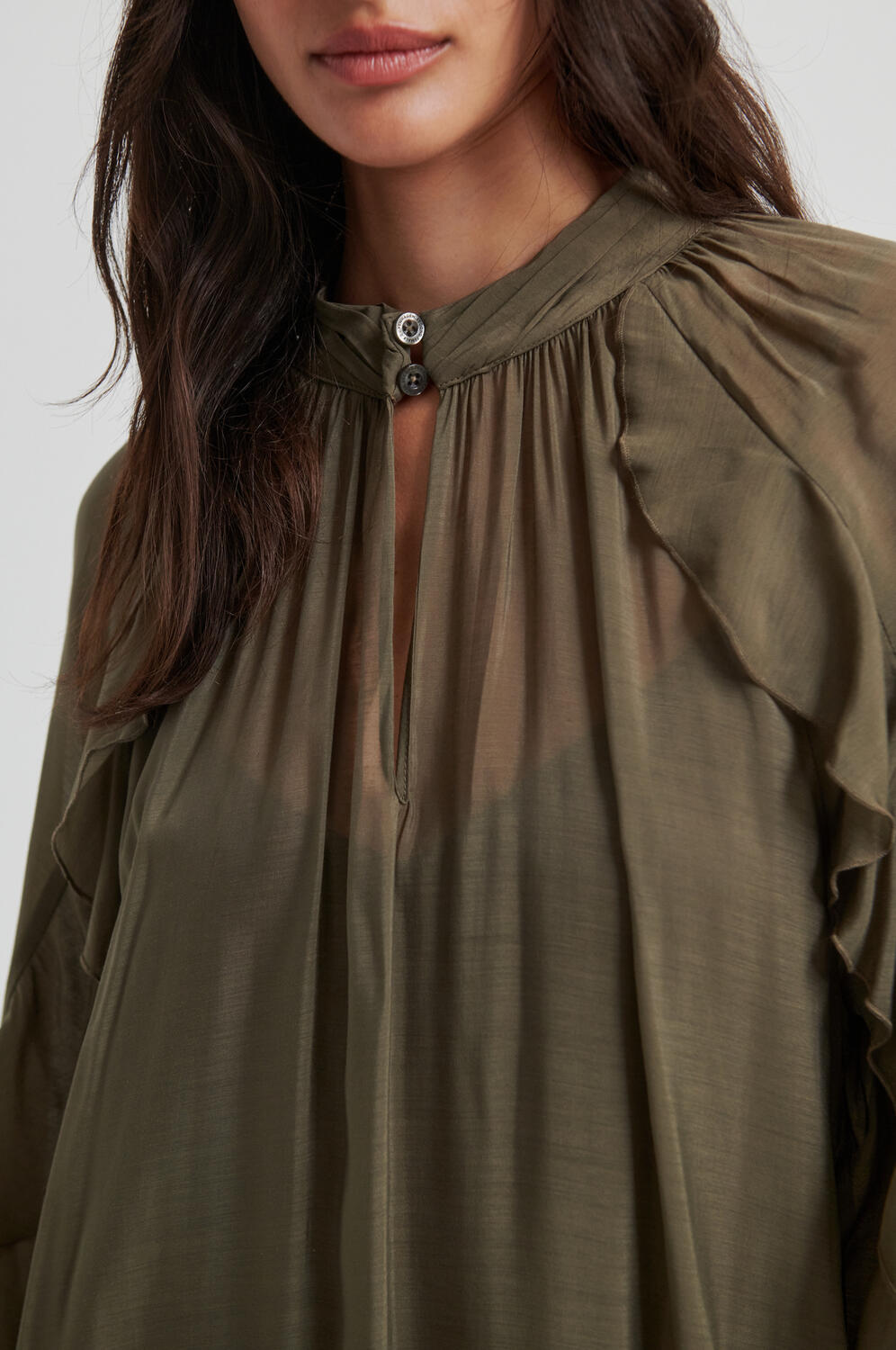 Naje Frill kjole - Tarmac